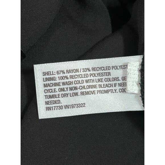 Wild Fable Strapless Maxi Slip Dress XL Blk Satiny Bottom Side Slit Coquette NWT - Picture 7 of 9